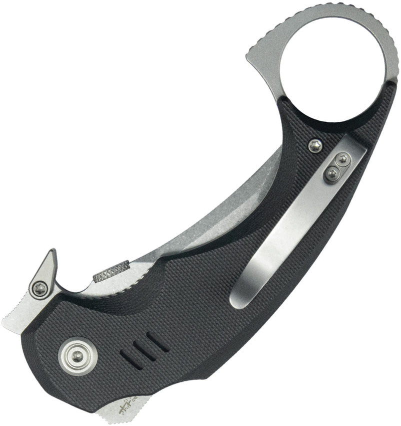 KUB439A Jaw Karambit Linerlock Black