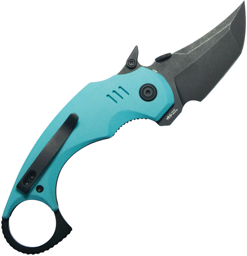 KUB439D Jaw Karambit Linerlock Tiff Bl