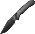 KB Knives Coronado crossbar lock folding knife with black DLC Vanax blade and black titanium handle (KUB466C)