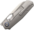 KUNS703LT2 Kunwu Knives S-Tao II Framelock Satin