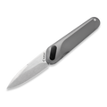 KCK0011: KniClad Ginren linerlock, dark gray titanium handle, 3" brushed S35VN drop point blade