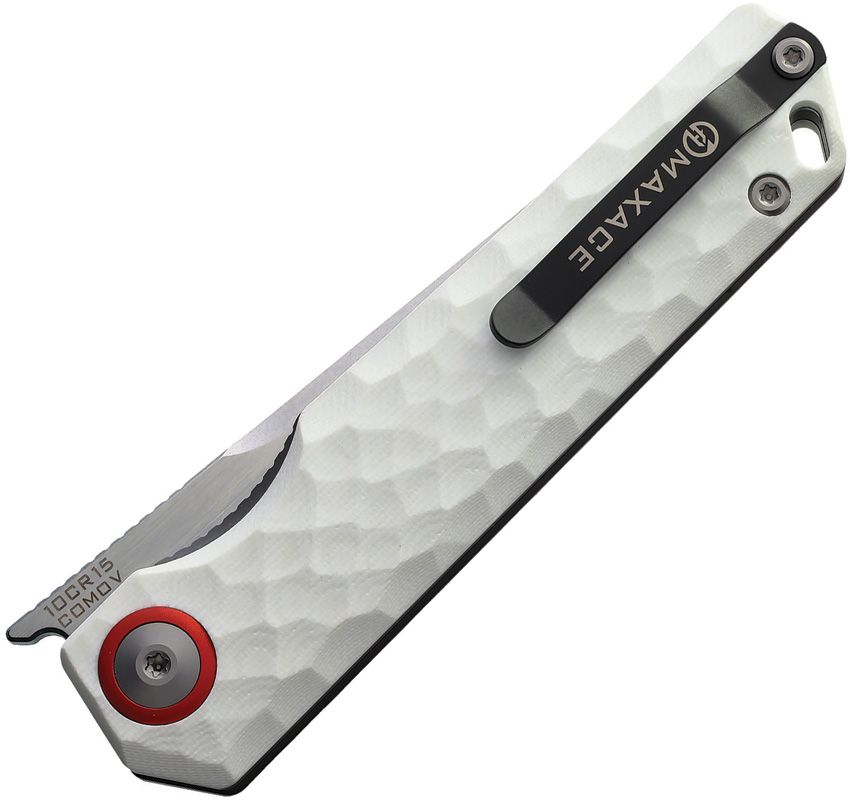 MAXMM482B Maxace Baby Racoon V Linerlock Wht
