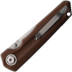 MAXMSM206 Samurai 2.0 Linerlock Brn Mic