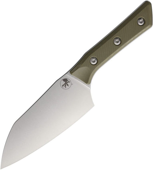 MCT320010OD: Microtech Santoku 6" knife, OD green G10 handle, 6" Bohler M390MK stainless blade
