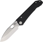 MD002DTQ08TM: Medford 187 DP framelock, black G10 and tumbled titanium handle, 4.25" tumbled D2 drop point blade