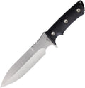 MD0663TQ08KB: Medford Jungle Fighter fixed blade, black G10 handle, 6.88" tumbled CPM-3V blade