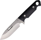 MD0703TQ08KB: Medford STA Sniper 2 fixed blade, black G10 handle, 4.38" tumbled CPM-3V blade, range finder