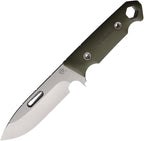 MD0703TQ10KO: Medford STA Sniper 2 fixed blade, OD green G10 handle, 4.38" tumbled CPM-3V blade, range finder