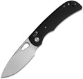 Miguron Moyarl crossbar lock folding knife with satin 14C28N blade and black PVD titanium handle (MGR621ABK)