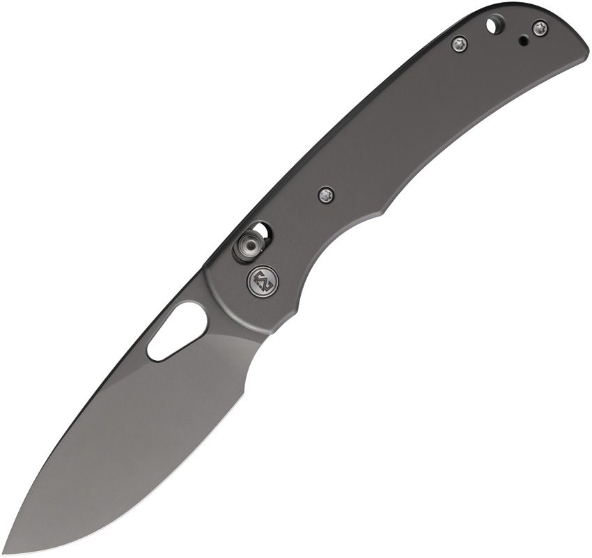 Miguron Moyarl crossbar lock folding knife with gray titanium coated 14C28N blade and gray titanium handle (MGR621ADG)
