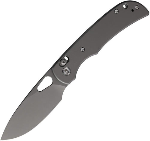 Miguron Moyarl crossbar lock folding knife with gray titanium coated 14C28N blade and gray titanium handle (MGR621ADG)