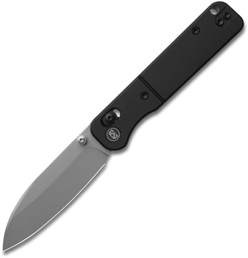 Miguron Pinam crossbar lock folding knife with sand blast 14C28N blade and black aluminum handle (MGR826ABK)