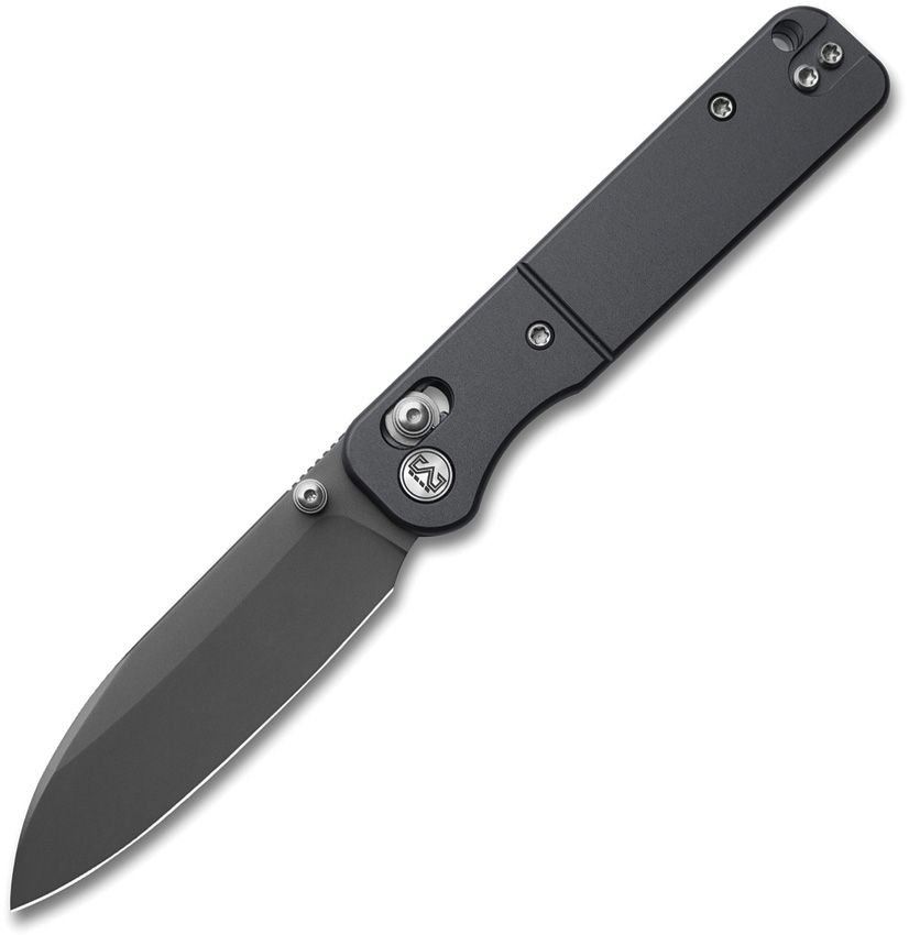 Miguron Pinam crossbar lock folding knife with gray PVD 14C28N blade and dark gray aluminum handle (MGR826ADG)