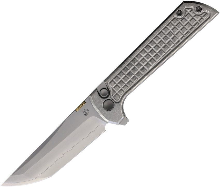 NMB2406ICGSL Chop 2 Button Lock Grid Silver