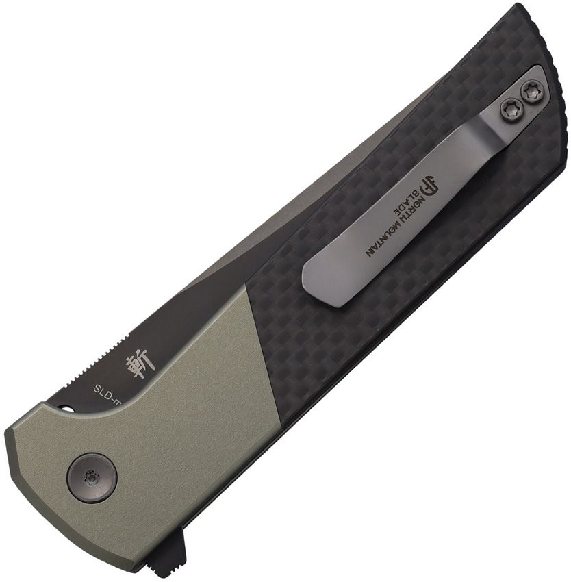NMB2407GRCFD North Mountain Blade Chop 2 Button Lock CF DLC