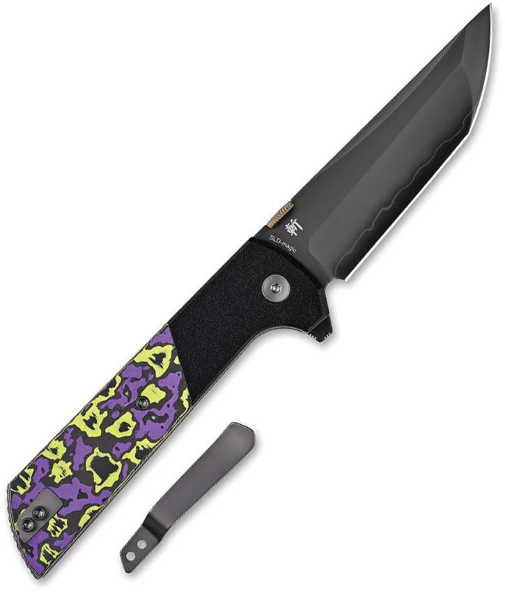 NMB2407PRCFD North Mountain Blade Chop 2 Button Lock Glow CF