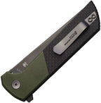 NMB2407SGCFD North Mountain Blade Chop 2 Buttonlock CF Green