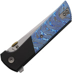 NMB2407ZRDM North Mountain Blade Chop 2 Button Lock Zirc/Damasc