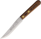 OH7504: Old Hickory Paring Knife, brown wood handle, 4" satin carbon steel blade