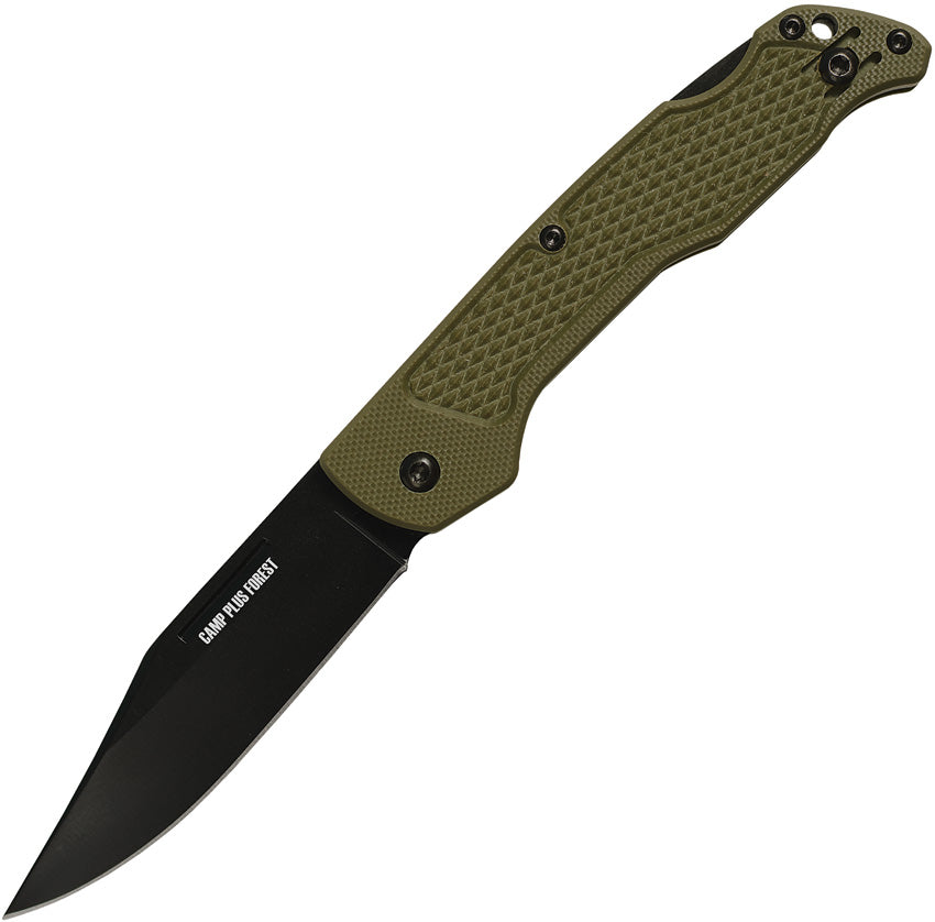 ON4315GRNTC Camp Plus EDC Lockback Green