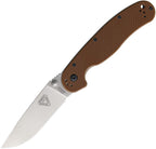 ON8883 Ontario RAT 1.5 Linerlock Mag Brn G10