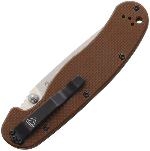 ON8883 Ontario RAT 1.5 Linerlock Mag Brn G10