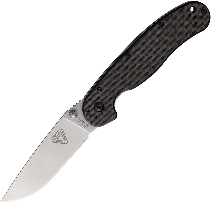 ON8884 Ontario RAT 1.5 Linerlock Mag CF G10