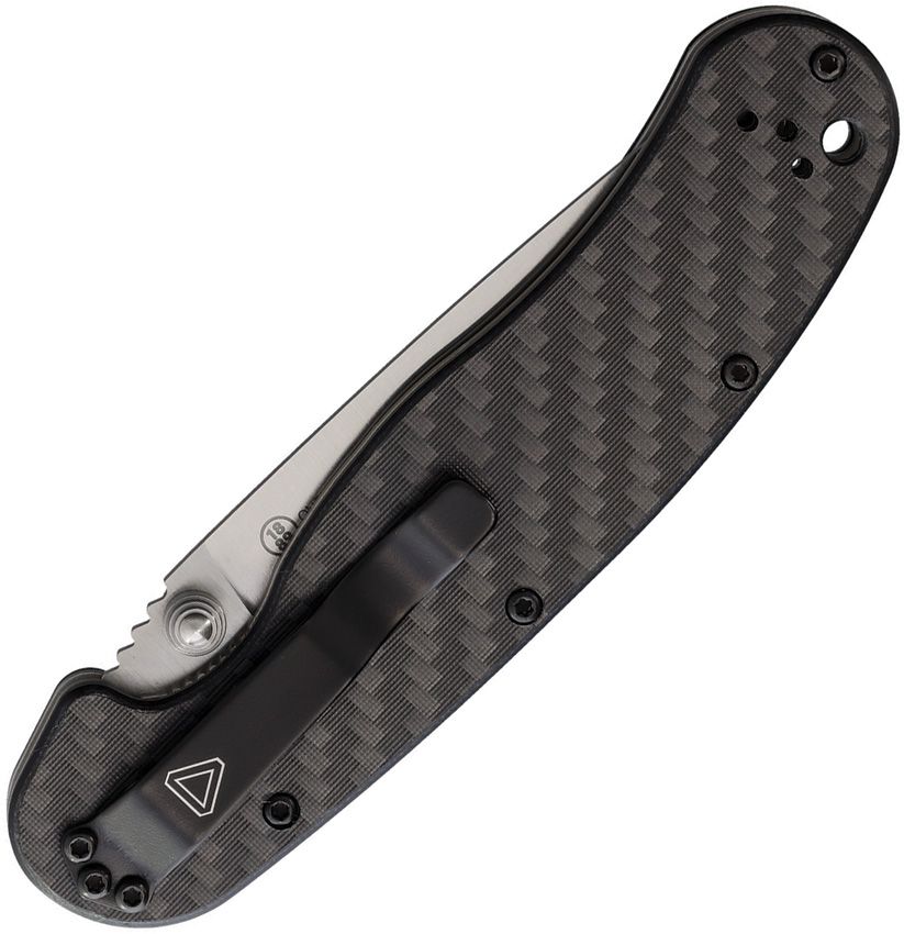 ON8884 Ontario RAT 1.5 Linerlock Mag CF G10