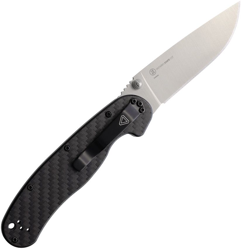 ON8884 Ontario RAT 1.5 Linerlock Mag CF G10