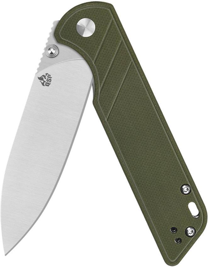 QS102B2 QSP Parrot Linerlock Green V2