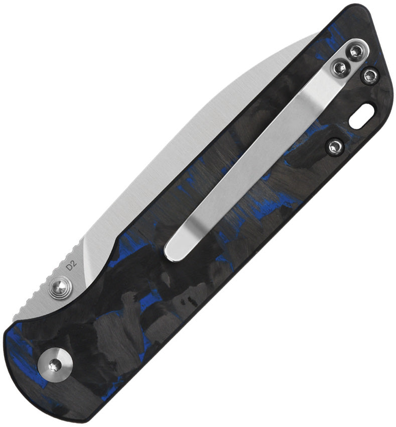 QS102V2H QSP Parrot Linerlock V2 Blue CF
