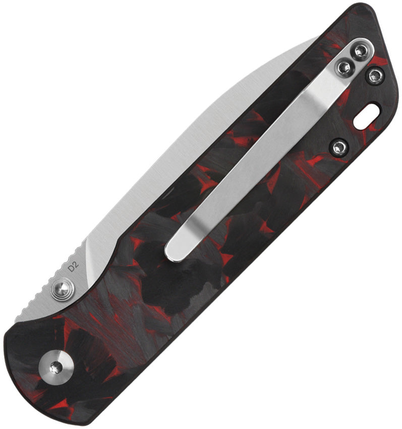 QS102V2I QSP Parrot Linerlock V2 Red CF