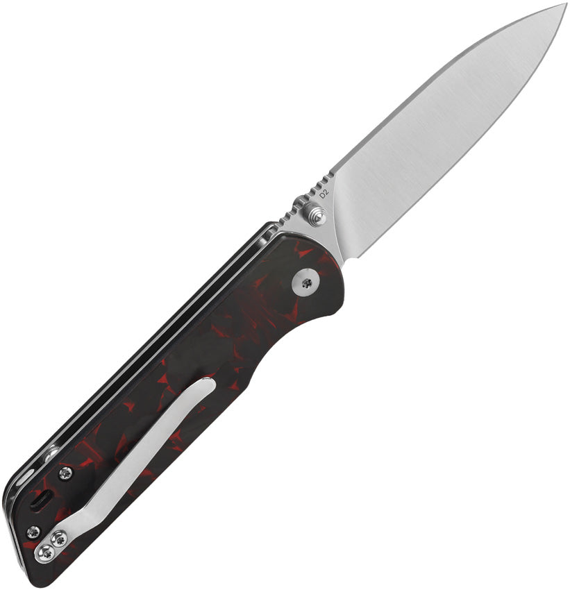 QS102V2I QSP Parrot Linerlock V2 Red CF