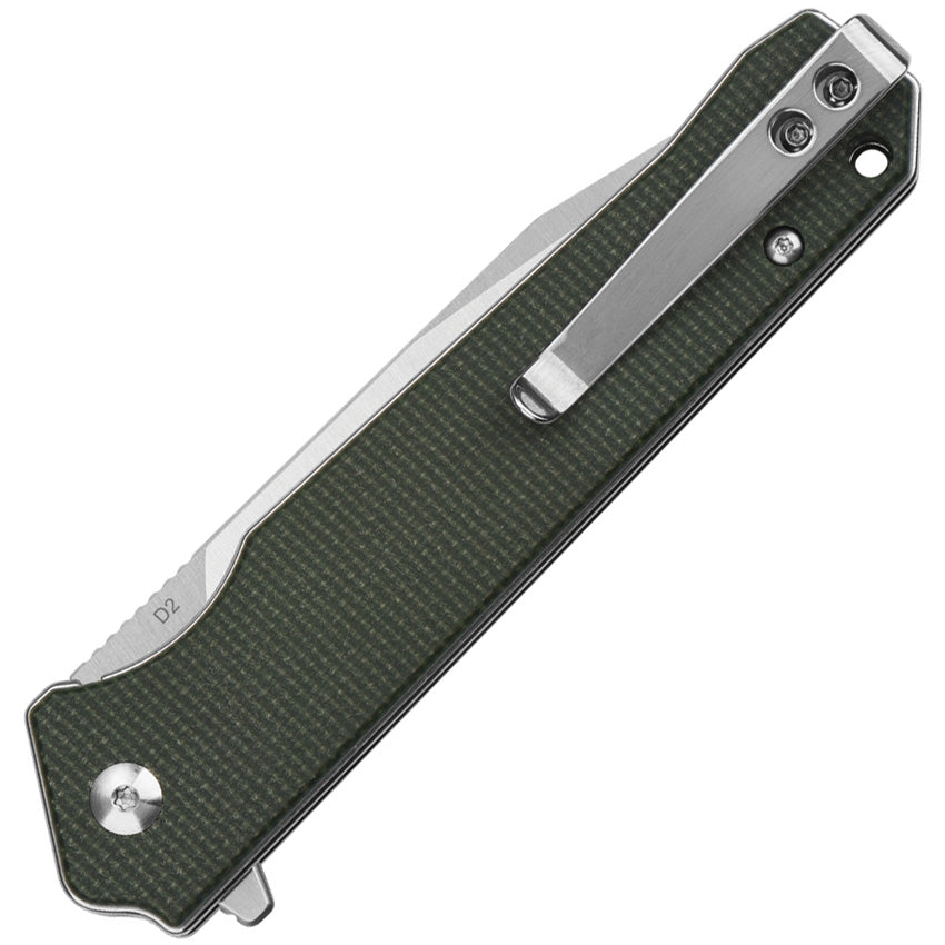 QS111I1 QSP Mamba Linerlock Micarta Green