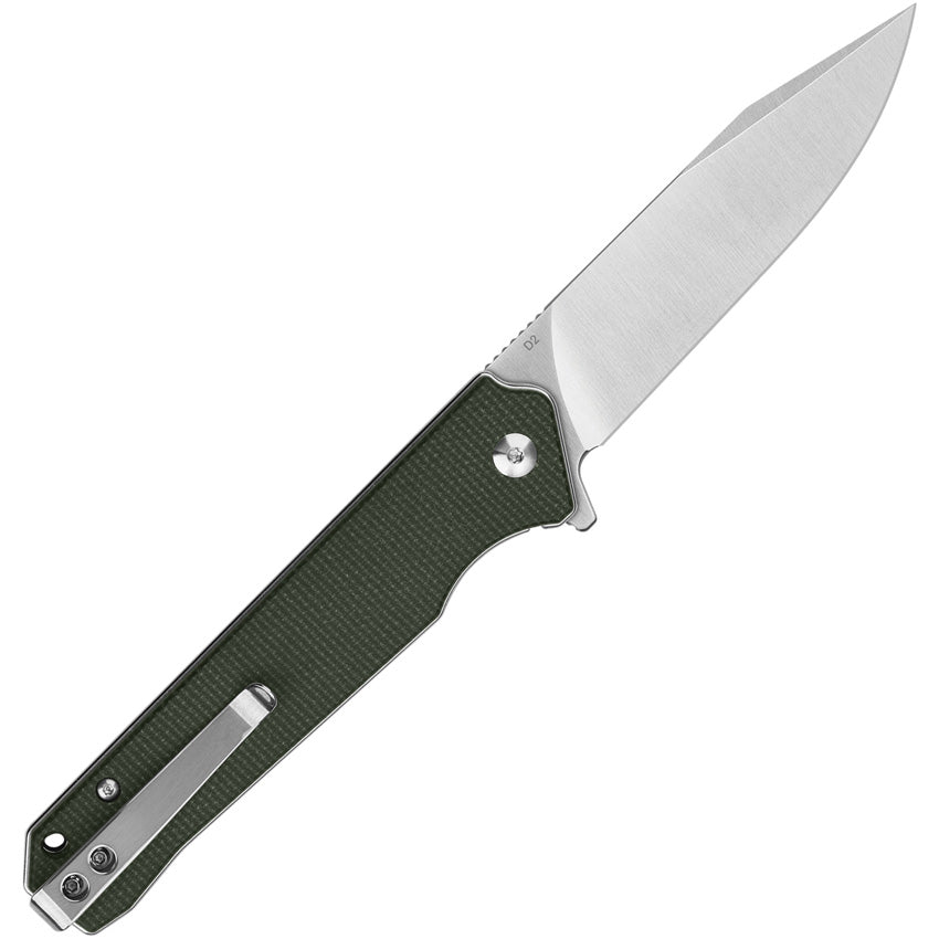 QS111I1 QSP Mamba Linerlock Micarta Green