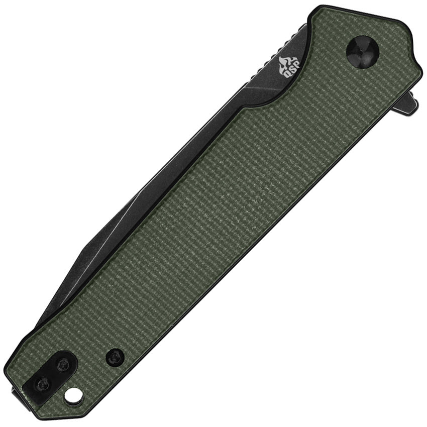 QS111I2 QSP Mamba Linerlock Micarta Green