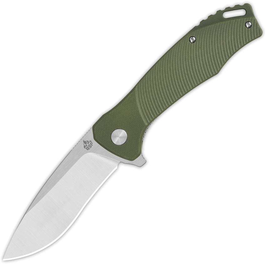 QS122B1 QSP Raven Linerlock Green G10