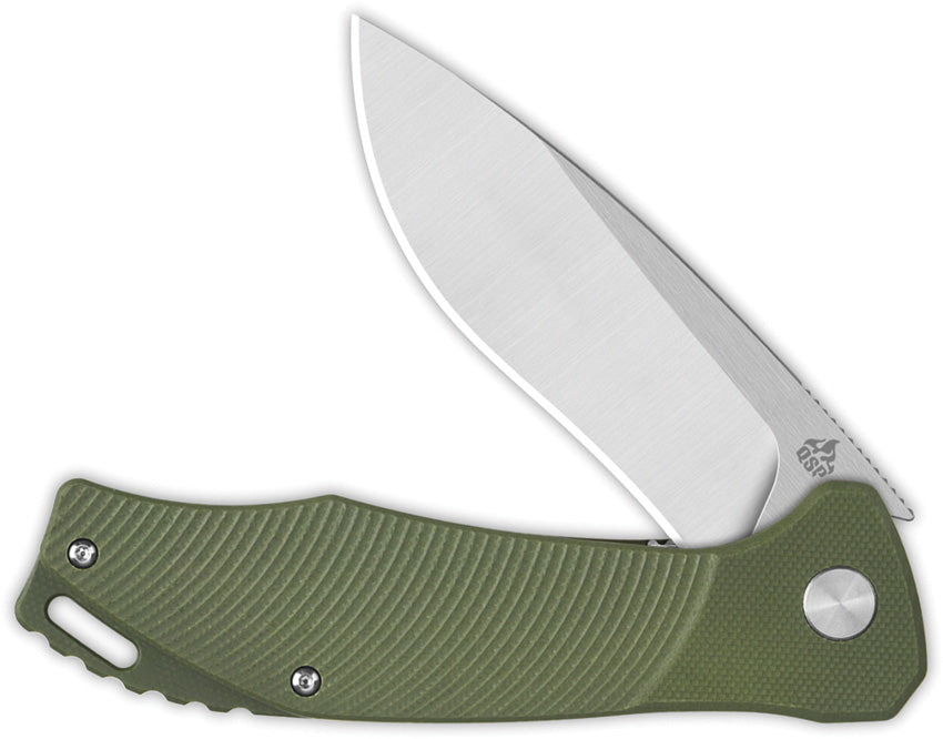 QS122B1 QSP Raven Linerlock Green G10