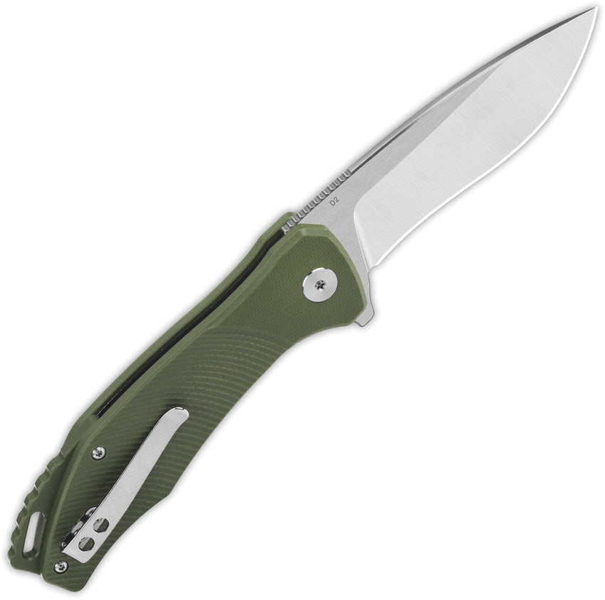 QS122B1 QSP Raven Linerlock Green G10