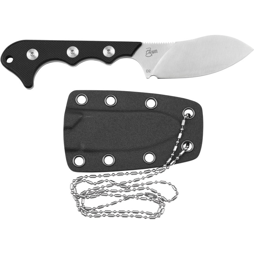 QS125A QSP Neckmuk Neck Knife Black