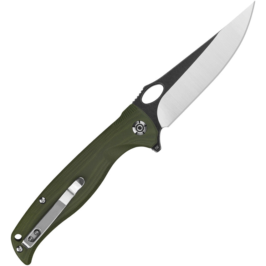 QS126B QSP Gavial Linerlock Green G10