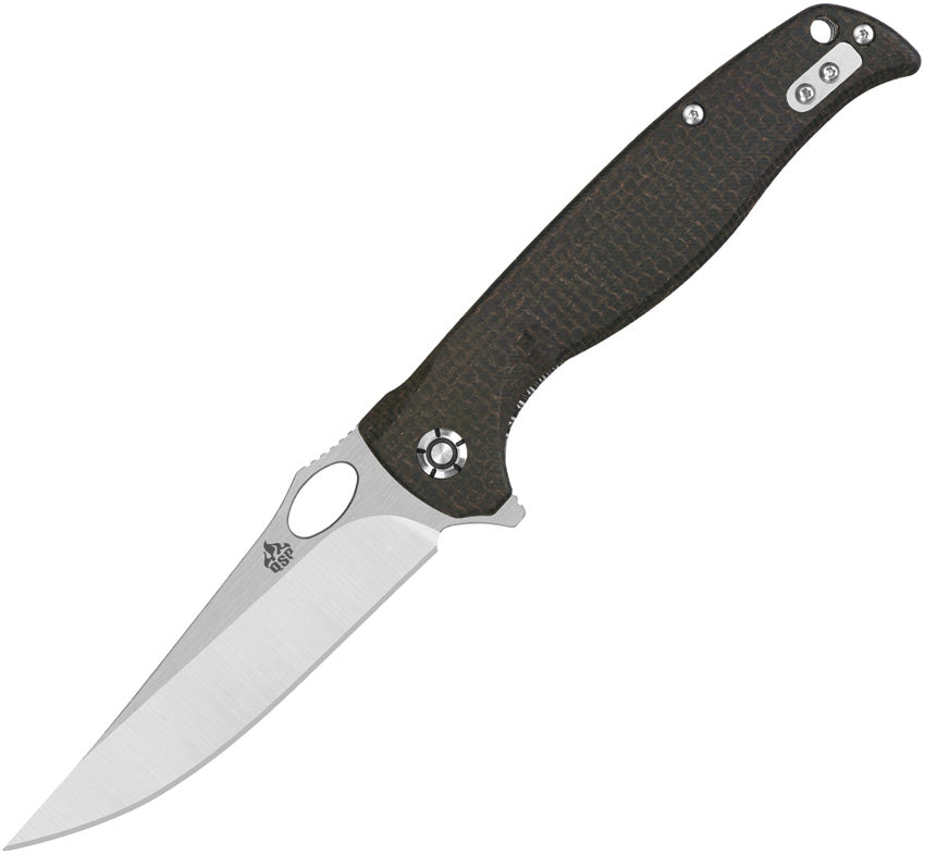 QS126D1 QSP Gavial Linerlock Brown Micarta