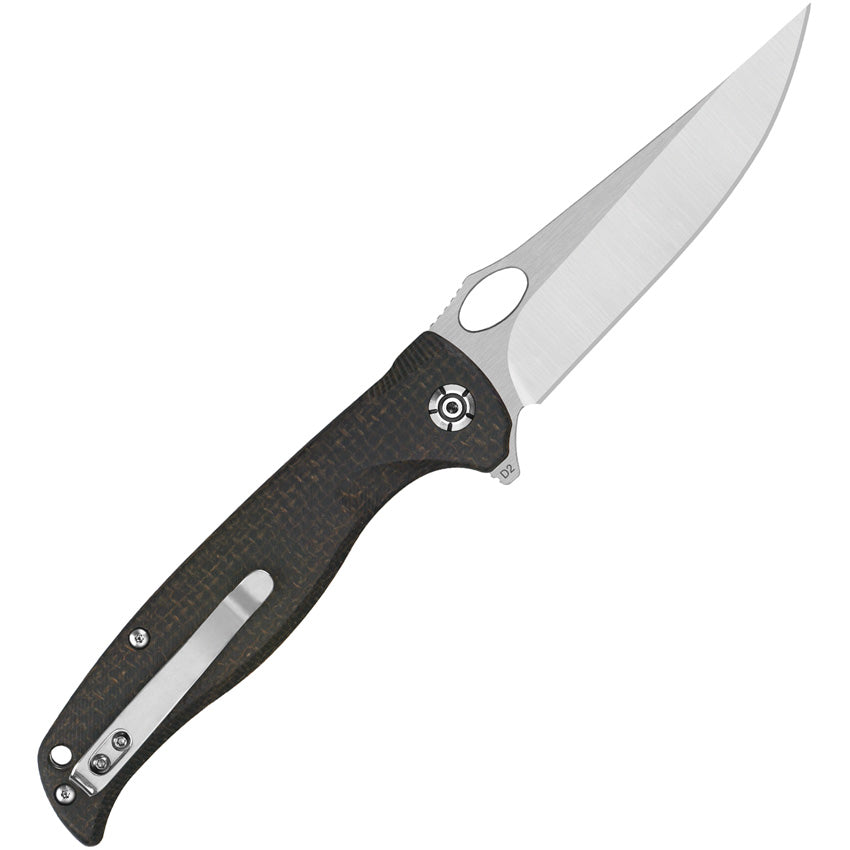 QS126D1 QSP Gavial Linerlock Brown Micarta
