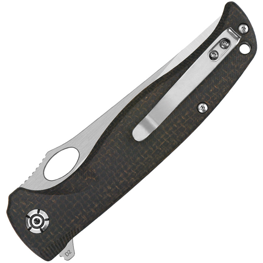 QS126D1 QSP Gavial Linerlock Brown Micarta