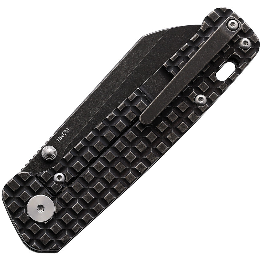 QS130OFRG QSP Penguin Framelock Blk Frag Ti