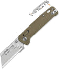 QSP Penguin Workmate Glyde Lock utility knife with replaceable SK5 blade and khaki FRN handle (QS130UTC)