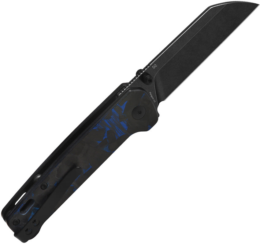QS130V2E2 QSP Penguin V2 Linerlock Blue CF