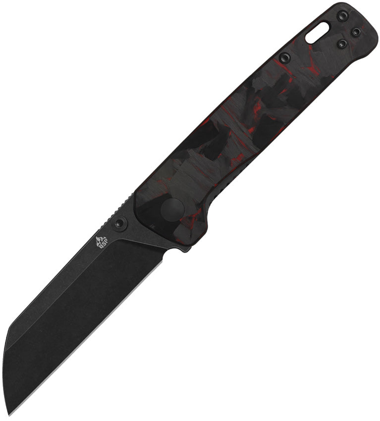QS130V2F2 QSP Penguin V2 Linerlock Red CF