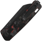 QS130V2F2 QSP Penguin V2 Linerlock Red CF