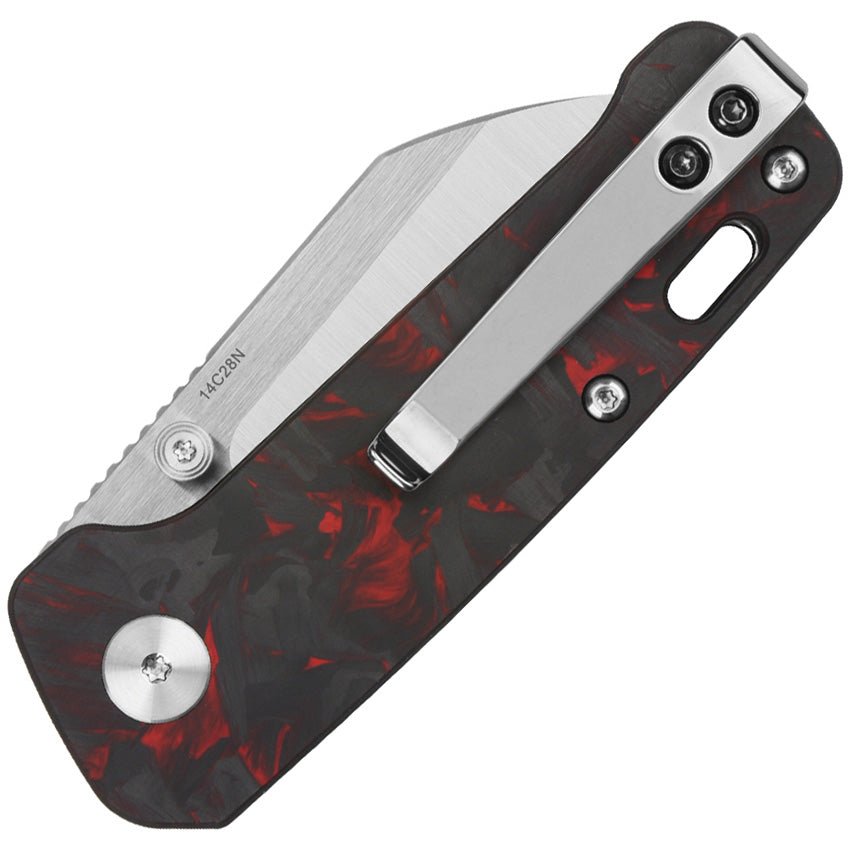 QS130XSE1 QSP Mini Penguin Linerlock Red CF